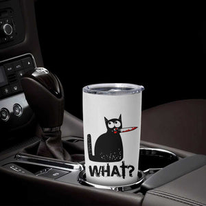 Funny Black Cat Tumbler Cup What Kitten Murderous TS11 Print Your Wear
