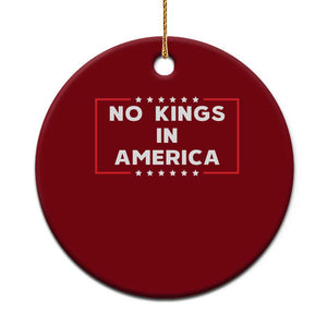 No Kings In America Ceramic Ornament Stars Stripes TS11 1pc Red Print Your Wear
