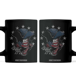 Funny Defiant Since 1776 Coffee Mug Minutemen American Revolution TS11 Black Print Your Wear