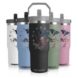 Funny Defiant Since 1776 Flip Straw Tumbler Minutemen American Revolution TS11 Print Your Wear