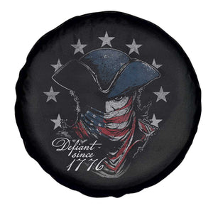 Funny Defiant Since 1776 Spare Tire Cover Minutemen American Revolution TS11 Print Your Wear