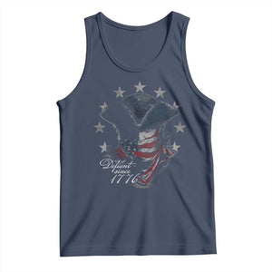 Funny Defiant Since 1776 Tank Top Minutemen American Revolution TS11 Navy Print Your Wear