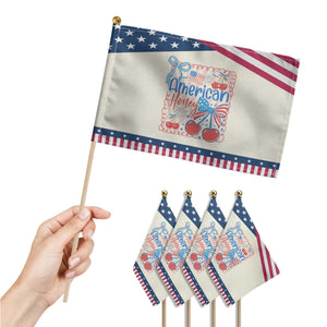 Funny 4th Of July American Honey Patriotic Handheld Flag USA Independence Day Coquette TS11 Print Your Wear