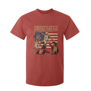 4th of July Basketball Undefeated Since 1776 T Shirt For Kid Funny Founding Fathers