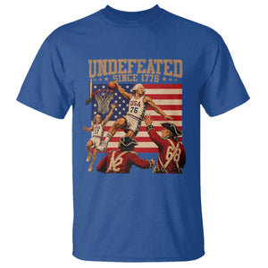 4th of July Basketball Undefeated Since 1776 T Shirt Funny Founding Fathers
