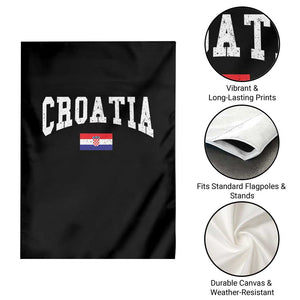 Croatia Hrvatska Flag Zagreb Croatian Jersey Retro Garden Flag