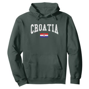 Croatia Hrvatska Flag Zagreb Croatian Jersey Retro Hoodie