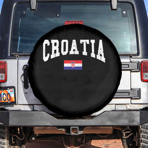 Croatia Hrvatska Flag Zagreb Croatian Jersey Retro Spare Tire Cover