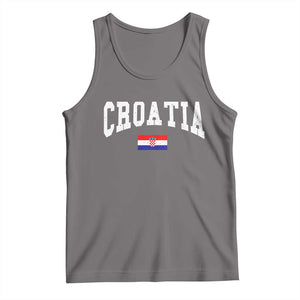 Croatia Hrvatska Flag Zagreb Croatian Jersey Retro Tank Top