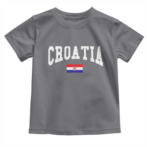 Croatia Hrvatska Flag Zagreb Croatian Jersey Retro Toddler T Shirt