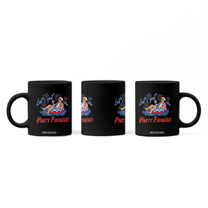 George Washington 4th of July Pool Party Coffee Mug Let's Get This Party Founded