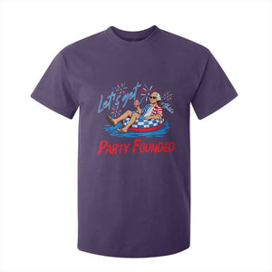 George Washington 4th of July Pool Party T Shirt For Kid Let's Get This Party Founded