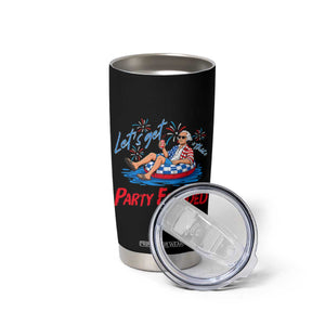 George Washington 4th of July Pool Party Tumbler Cup Let's Get This Party Founded