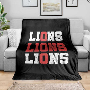 England Lions Soccer English Pride Throw Blanket
