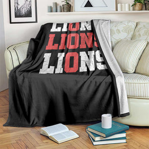 England Lions Soccer English Pride Throw Blanket