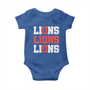 England Lions Soccer English Pride Baby Onesie