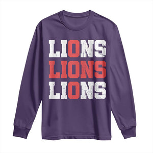 England Lions Soccer English Pride Long Sleeve Shirt