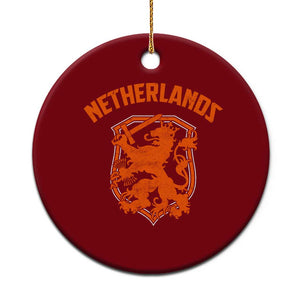 Netherlands Dutch Republic Lion Vintage Holland Crest Ceramic Ornament