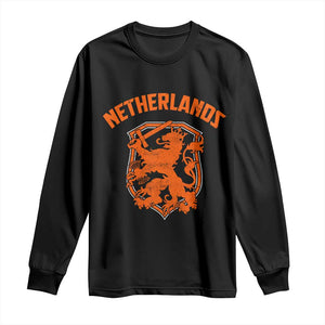 Netherlands Dutch Republic Lion Vintage Holland Crest Long Sleeve Shirt