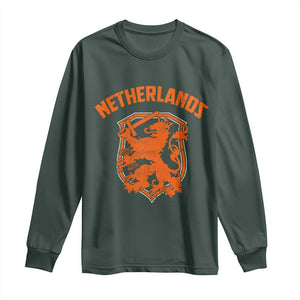 Netherlands Dutch Republic Lion Vintage Holland Crest Long Sleeve Shirt