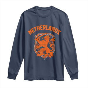 Netherlands Dutch Republic Lion Vintage Holland Crest Long Sleeve Shirt