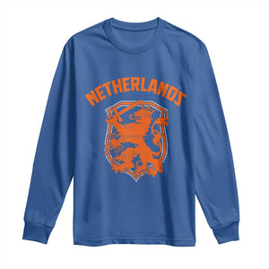 Netherlands Dutch Republic Lion Vintage Holland Crest Long Sleeve Shirt
