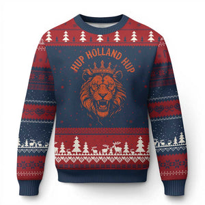 Hup Holland Hup Dutch Orange Lion Netherlands Heritage Ugly Christmas Sweater