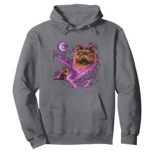 Princess Cat Howling To The Moon Vintage 90s Nature Hoodie TS11 Charcoal Print Your Wear