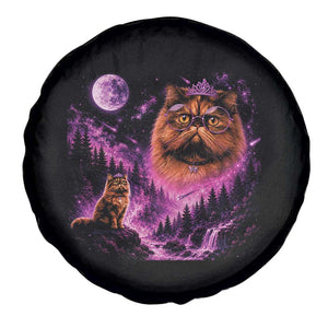 Princess Cat Howling To The Moon Vintage 90s Nature Spare Tire Cover TS11 Print Your Wear
