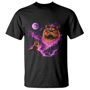 Princess Cat Howling To The Moon Vintage 90s Nature T Shirt TS11 Black Print Your Wear