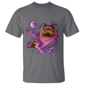 Princess Cat Howling To The Moon Vintage 90s Nature T Shirt TS11 Charcoal Print Your Wear