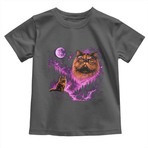 Princess Cat Howling To The Moon Vintage 90s Nature Toddler T Shirt TS11 Dark Heather Print Your Wear