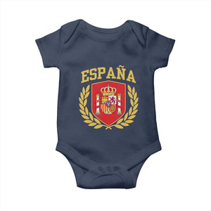 Espana Escudo Retro Spain Coat of Arms Español Baby Onesie