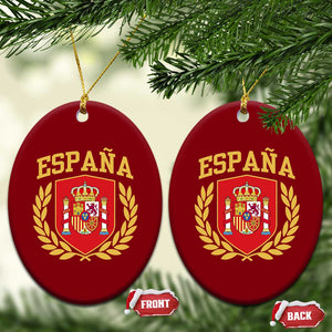 Espana Escudo Retro Spain Coat of Arms Español Ceramic Ornament