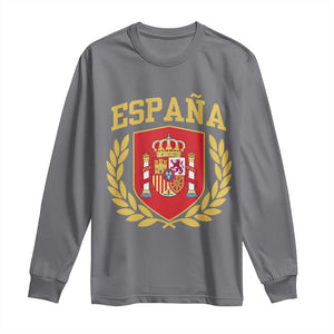 Espana Escudo Retro Spain Coat of Arms Español Long Sleeve Shirt