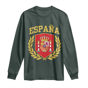 Espana Escudo Retro Spain Coat of Arms Español Long Sleeve Shirt