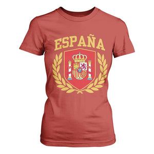 Espana Escudo Retro Spain Coat of Arms Español T Shirt For Women