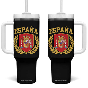Espana Escudo Retro Spain Coat of Arms Español Tumbler With Handle