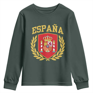 Espana Escudo Retro Spain Coat of Arms Español Youth Sweatshirt