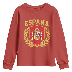 Espana Escudo Retro Spain Coat of Arms Español Youth Sweatshirt