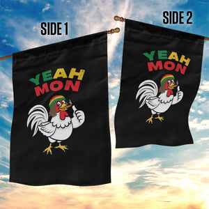 Jamaica Chicken Garden Flag Yeah Mon Jamaican Rastacap TS11 Print Your Wear