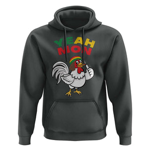 Jamaica Chicken Hoodie Yeah Mon Jamaican Rastacap TS11 Dark Heather Print Your Wear