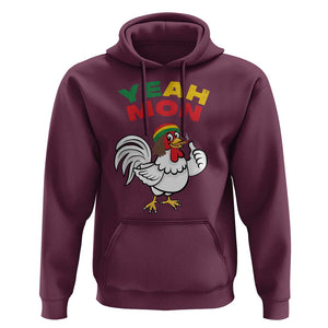 Jamaica Chicken Hoodie Yeah Mon Jamaican Rastacap TS11 Maroon Print Your Wear