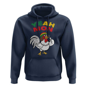 Jamaica Chicken Hoodie Yeah Mon Jamaican Rastacap TS11 Navy Print Your Wear