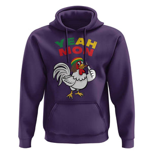 Jamaica Chicken Hoodie Yeah Mon Jamaican Rastacap TS11 Purple Print Your Wear