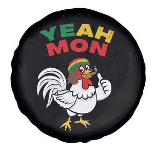 Jamaica Chicken Spare Tire Cover Yeah Mon Jamaican Rastacap TS11 Print Your Wear