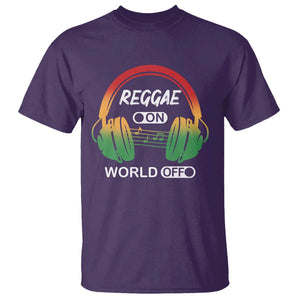 Reggae On World Off T Shirt Reggae King Music Rastafarian TS11 Purple Print Your Wear