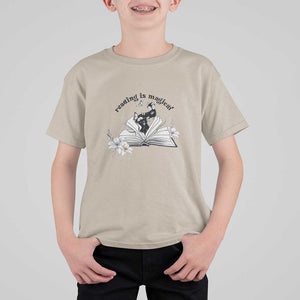 Funny Book Lover T Shirt For Kid Reading Is Magical Black Magic TS11 Sand Print Your Wear