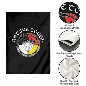 Native Tough Garden Flag Indian American Medicine Wheel Feathers TS11 Print Your Wear