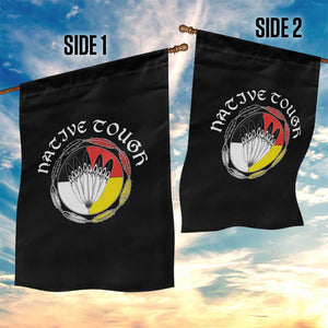 Native Tough Garden Flag Indian American Medicine Wheel Feathers TS11 Print Your Wear